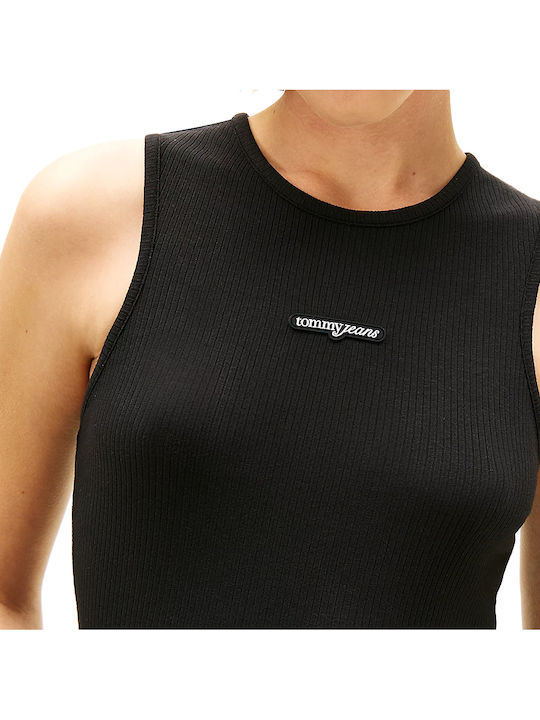 Script Women's Blouse Sleeveless Black