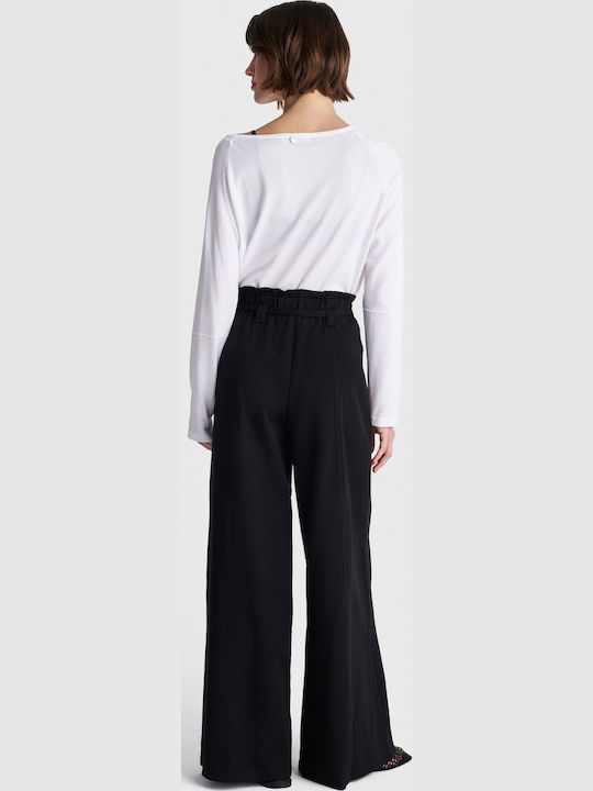 Women's Fabric Trousers Black