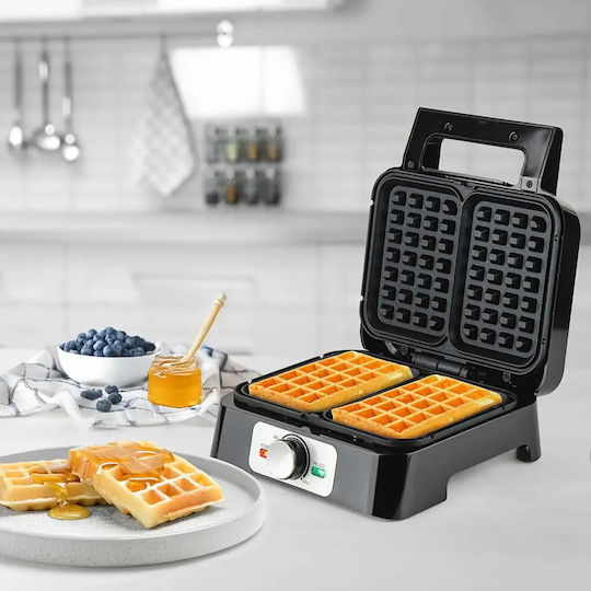 Muhler Βαφλιέρα για Ορθογώνιες Βάφλες 1600W