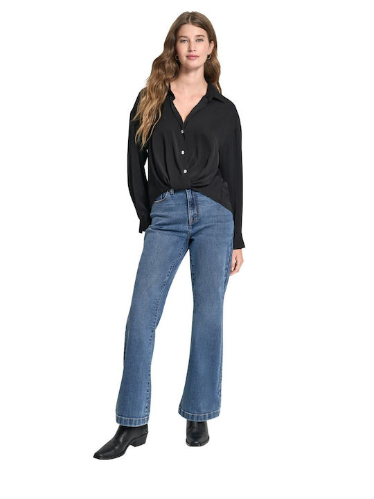 Women's Long Sleeve Shirt Black