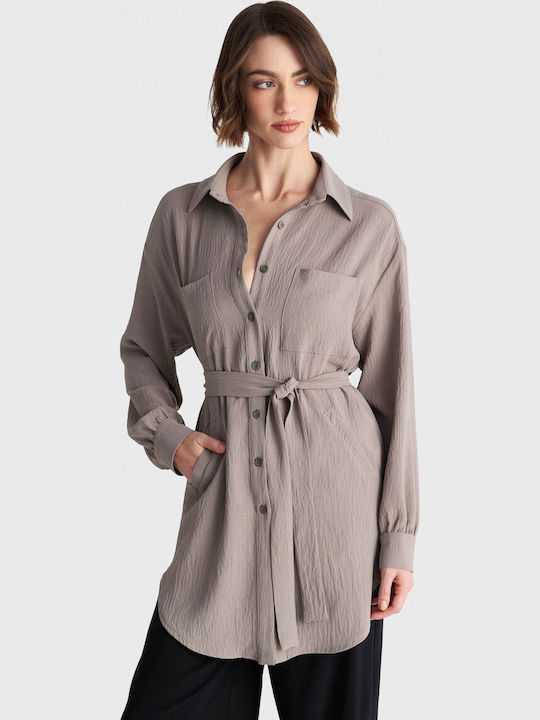 Women's Long Sleeve Shirt Grey