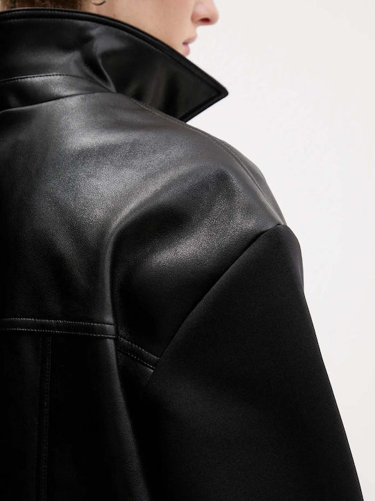 Damen Bikerjacke Schwarz