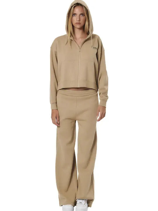 Долнище на анцуг Широк Teak Beige