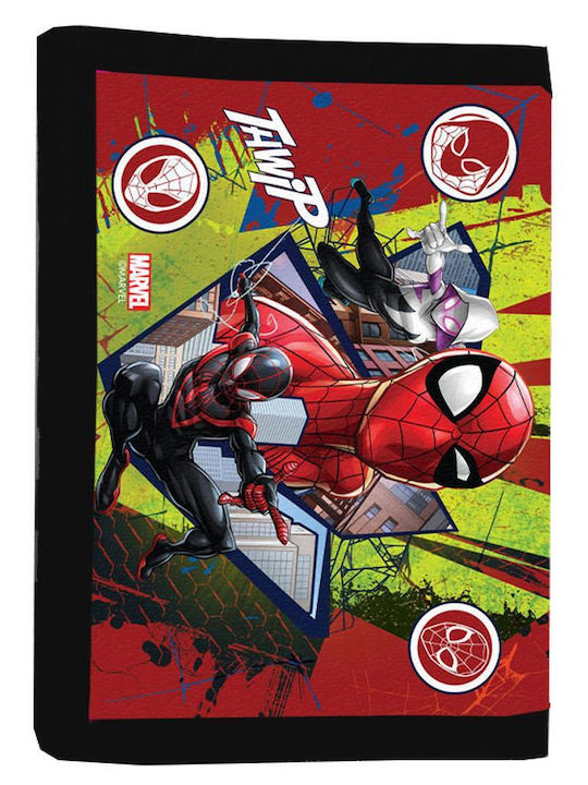 Marvel Παιδικό Πορτοφόλι & Μπρελόκ Κόκκινο