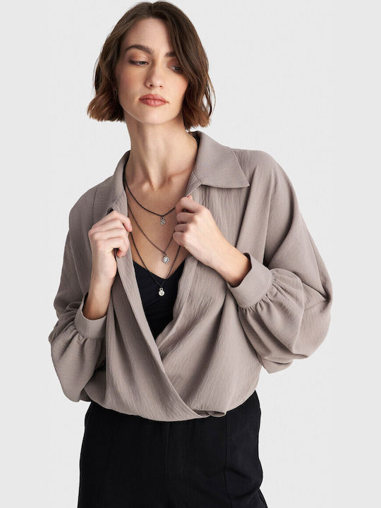 Damen Bolero Grau