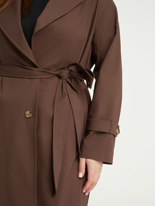 Women's Brown Trench Coat