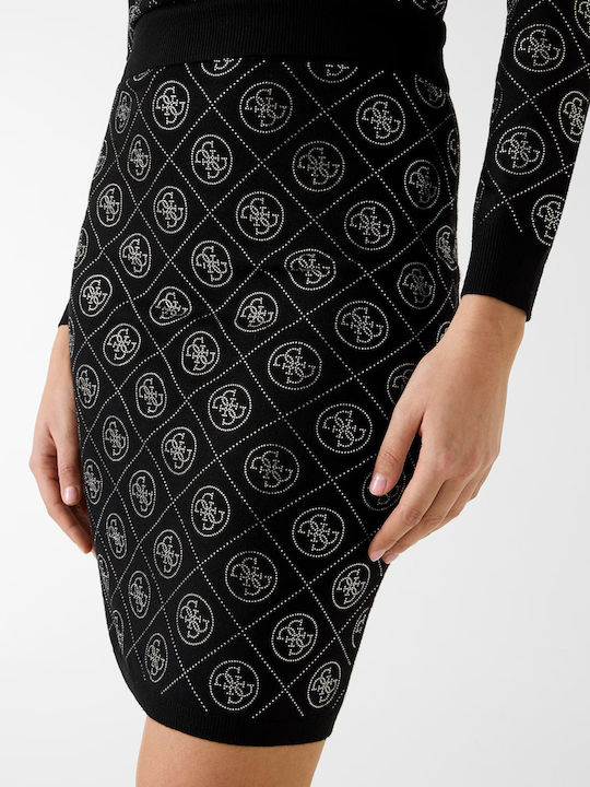Pencil Mini Skirt Black