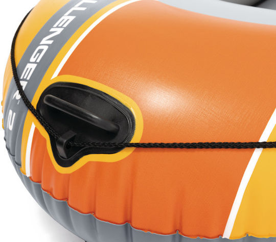 Intex Inflatable Boat Orange with 2 Paddles and Pump 236x114cm