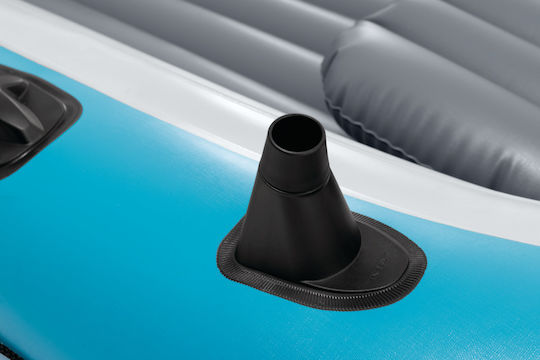 Intex Excursion 4 Inflatable Boat Blue with Oars & Pump