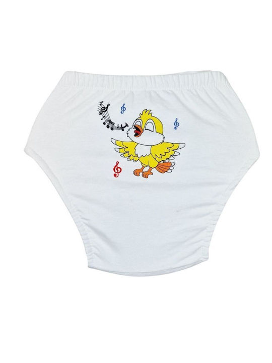 Poopes Kids' Brief White