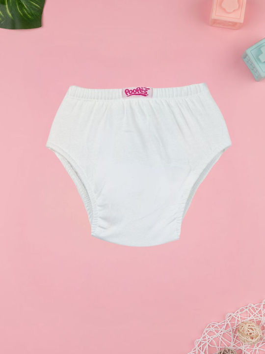 Poopes Kids' Brief White