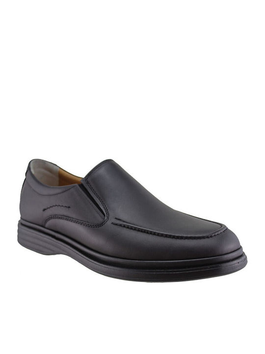 Leder Herren Freizeitschuhe Anatomisch Schwarz