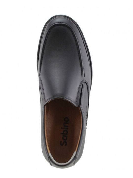 Leder Herren Freizeitschuhe Anatomisch Schwarz