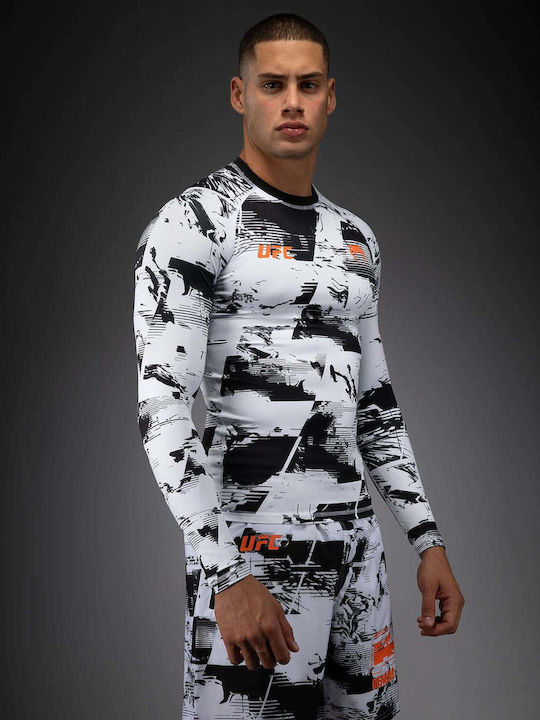 Venum Long Sleeve Shirt VNMUFC-00430-108 for Jiu-Jitsu / MMA White