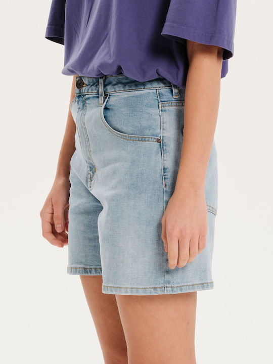 Women's Jean Activewear Shorts Light Blue 261.EW45.166A