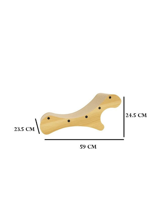 Stâlp Pentru Zgâriere De Pisici Maro 59x23.5x24.5cm