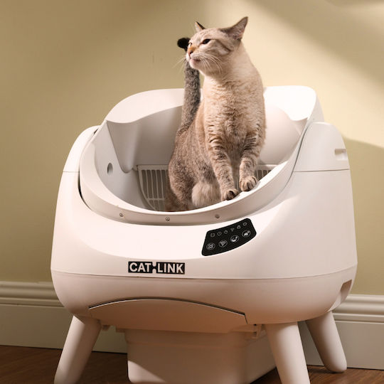 Catlink Котешка тоалетна Само почистващи с филтър Бяла
