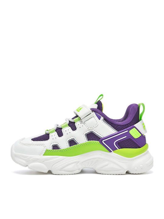 Memory Spinel 3 V Kids Sneakers Anatomic with Scratch White