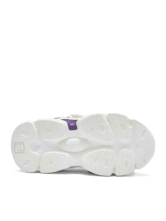 Memory Spinel 3 V Kids Sneakers Anatomic with Scratch White