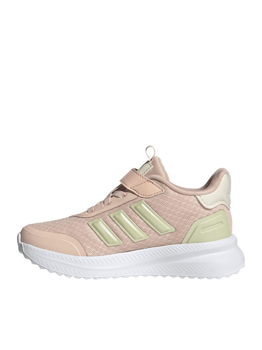 Kids Sports Shoes Running with Hoop & Loop Closure Pink