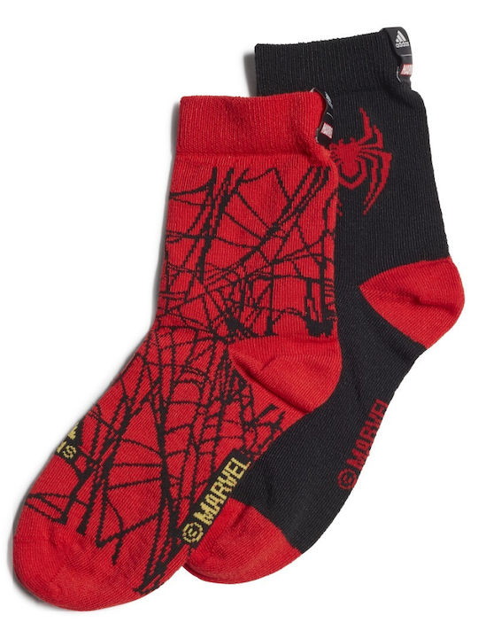 adidas Kindersocken Kniehohe x Marvel's Rote 2 Paar