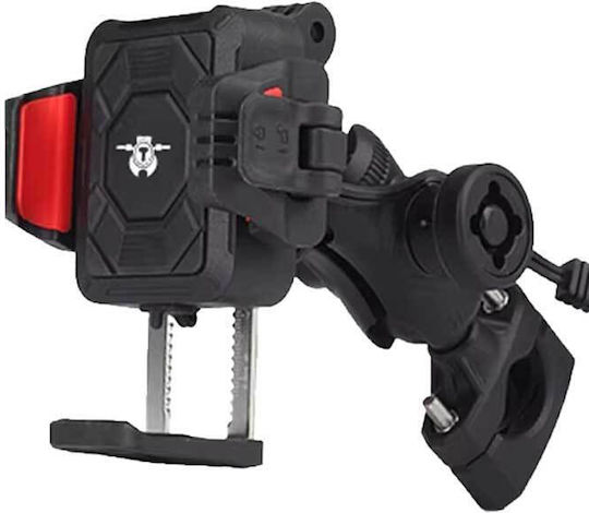 Motorrad Handyhalterung 2 Klemmhalterungen Anti-Vibration 15w Kabelloses Laden Typ-c Anschluss