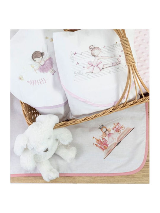 Borea Flannel Swaddle Wrap White 80x80cm.