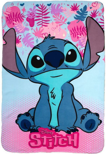 Disney Blanket Fleece Stitch Ice Blue-pink 140x100cm