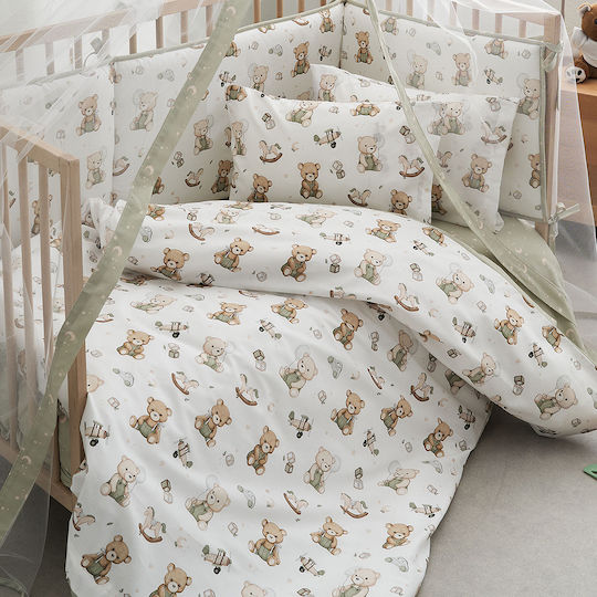 Vesta Home Baby Quilt Cotton Green 120x160cm