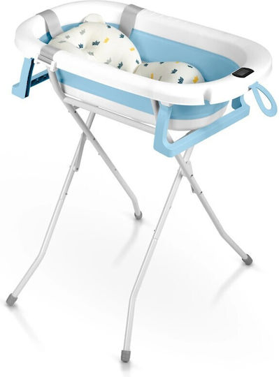 Ricokids Μπανιέρα Μωρού με Βάση με Θερμόμετρο Γαλάζια