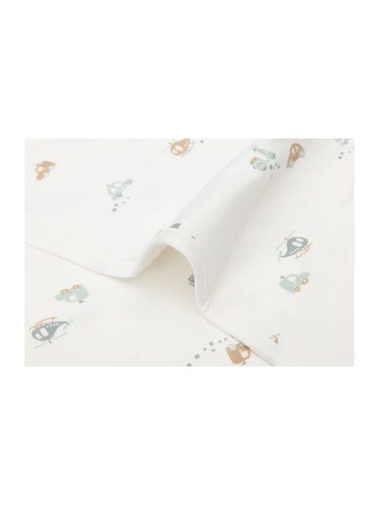 Jollein Blanket Nursery Swaddling Blankets Cotton Ecru 75x100cm