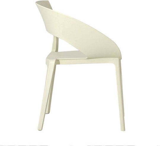 Outdoor Chair Polypropylene Fl870 White 54x60x83cm