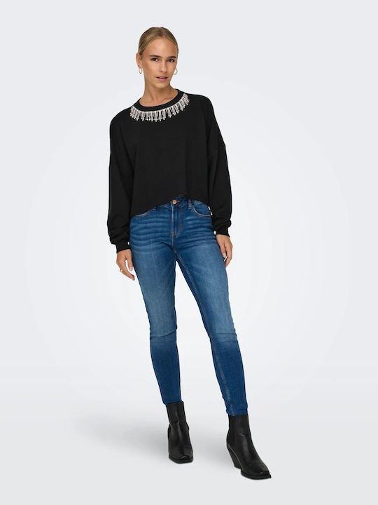 Cropped Hanorac pentru femei Negru