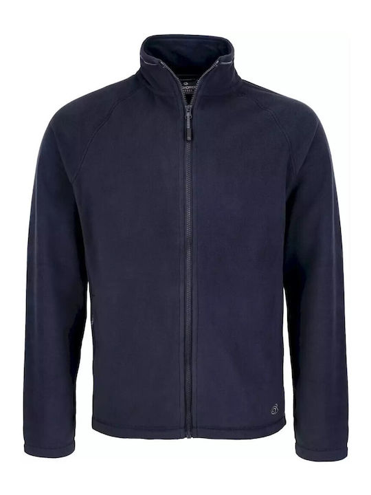 Men's Fleece Cardigan Dark Navy Blue