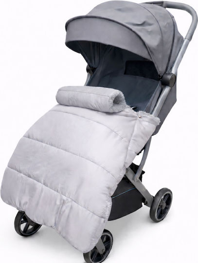 Kidizi Universal Sac de picioare pentru cărucior Impermeabil Gri cu căptușeală Fleece