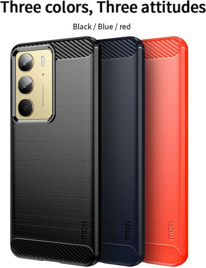 Mofi Umschlag Rückseite Silikon Rot (Realme 14x)