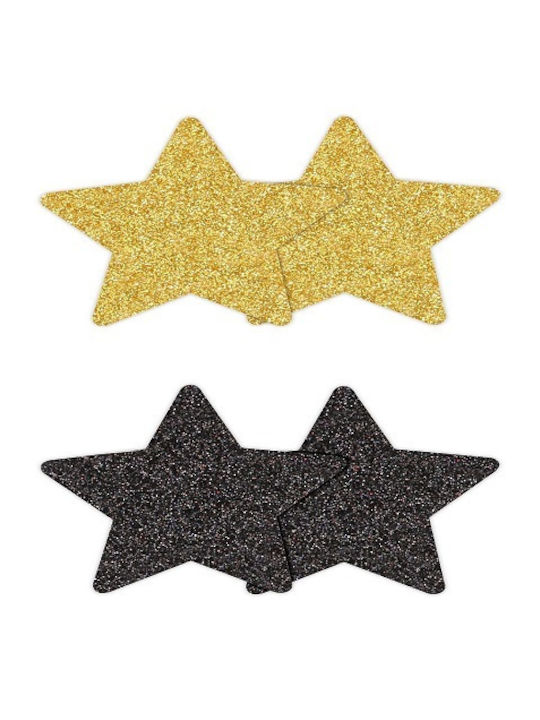 Glitter Sterne Brustwarzenabdeckungen 2 Paare Rot