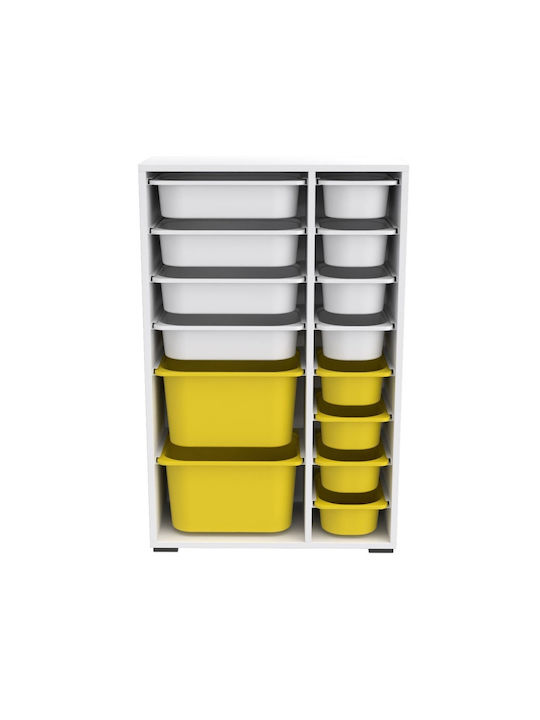 Comodă pentru copii Alb 69.5x30x109buc