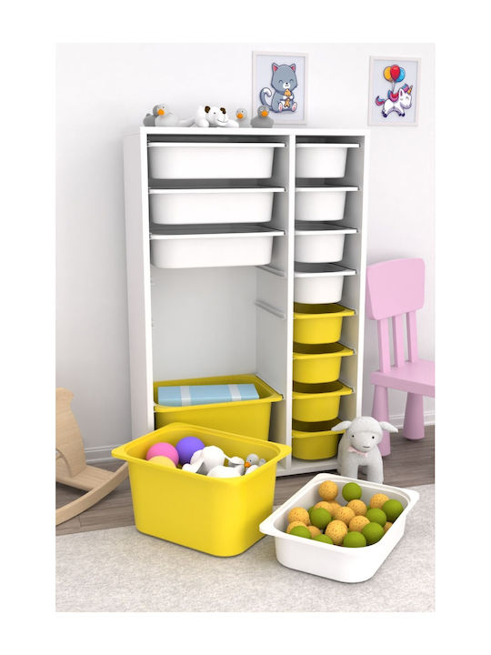 Comodă pentru copii Alb 69.5x30x109buc