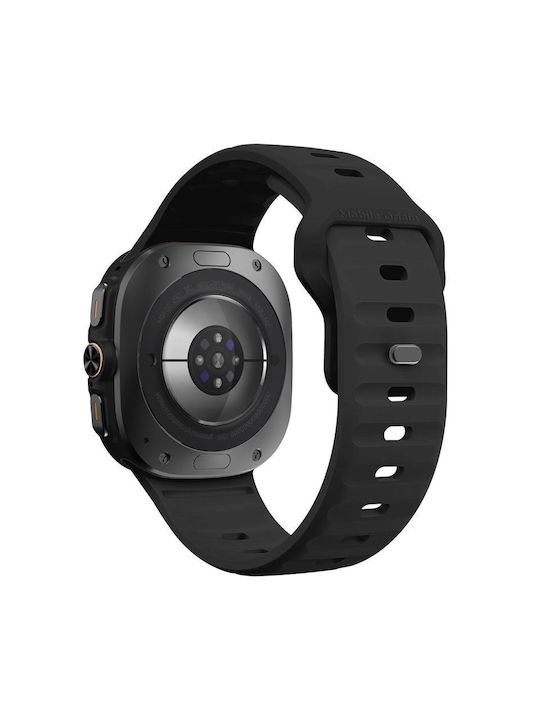 Mobile Origin Easy Strap Silicone Galaxy Watch Ultra 47mm Black Mo-sgwu-blk
