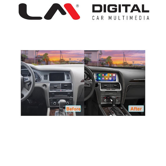 LM Digital Sistem Audio Auto pentru Audi Q7 / Q5 2005-2015 (Bluetooth/USB/AUX/WiFi/GPS/Apple-Carplay/Android-Auto) cu Ecran Tactil 10.25"