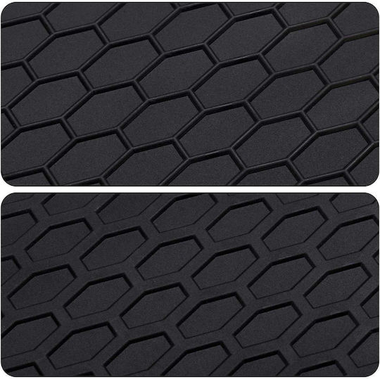 vidaXL Set of Front and Rear Mats 4pcs for Mercedes-Benz A Class / GLB 2018 Black