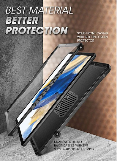 Supcase Unicorn Beetle Pro Flip Cover Μαύρη (Galaxy Tab A11+ Plus 11.0)