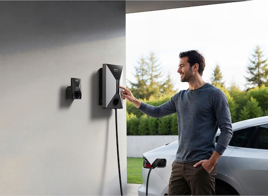 Anker Solix V1 Επιτοίχιος Μονοφασικός Σταθμός Φόρτισης 7.4kW με Ενσωματωμένο Καλώδιο Type 2