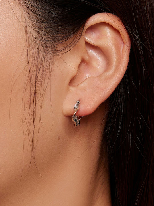 Daskalakis Earrings Hoops made of Silver