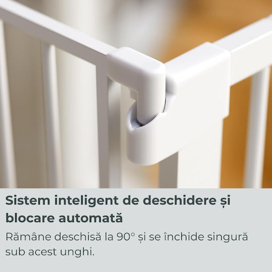 Kidizi Sicherheitstür Einfache Installation aus Metall in Weiß Farbe 1Stück