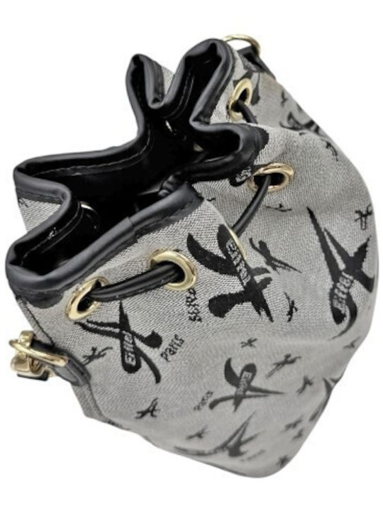 Fabric Women's Drawstring Bag Grey