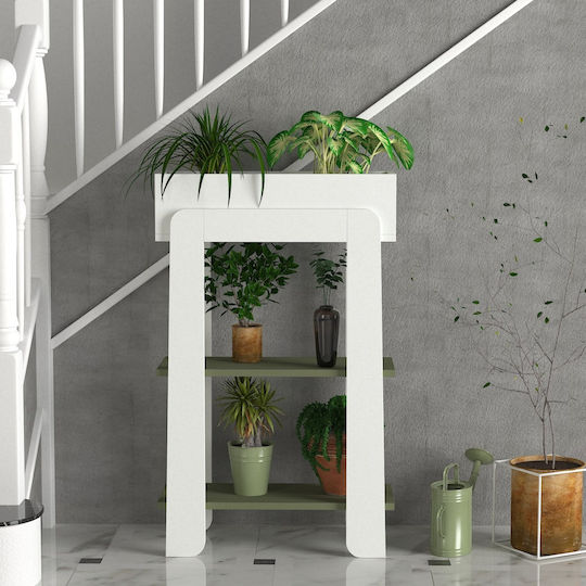 UnicUtil Blumentopfständer Weiß 60cmx24cmx97cmcm.