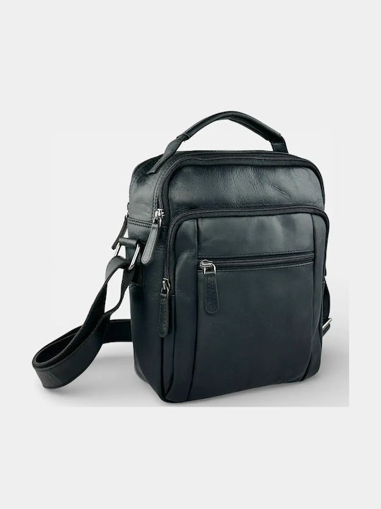 Leather Men's Bag Shoulder / Crossbody Black