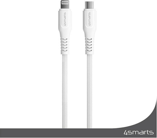 4Smarts USB-C zu Lightning Kabel 30W Weiß 1.5m (465592)